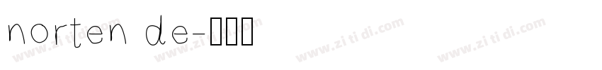 norten de字体转换